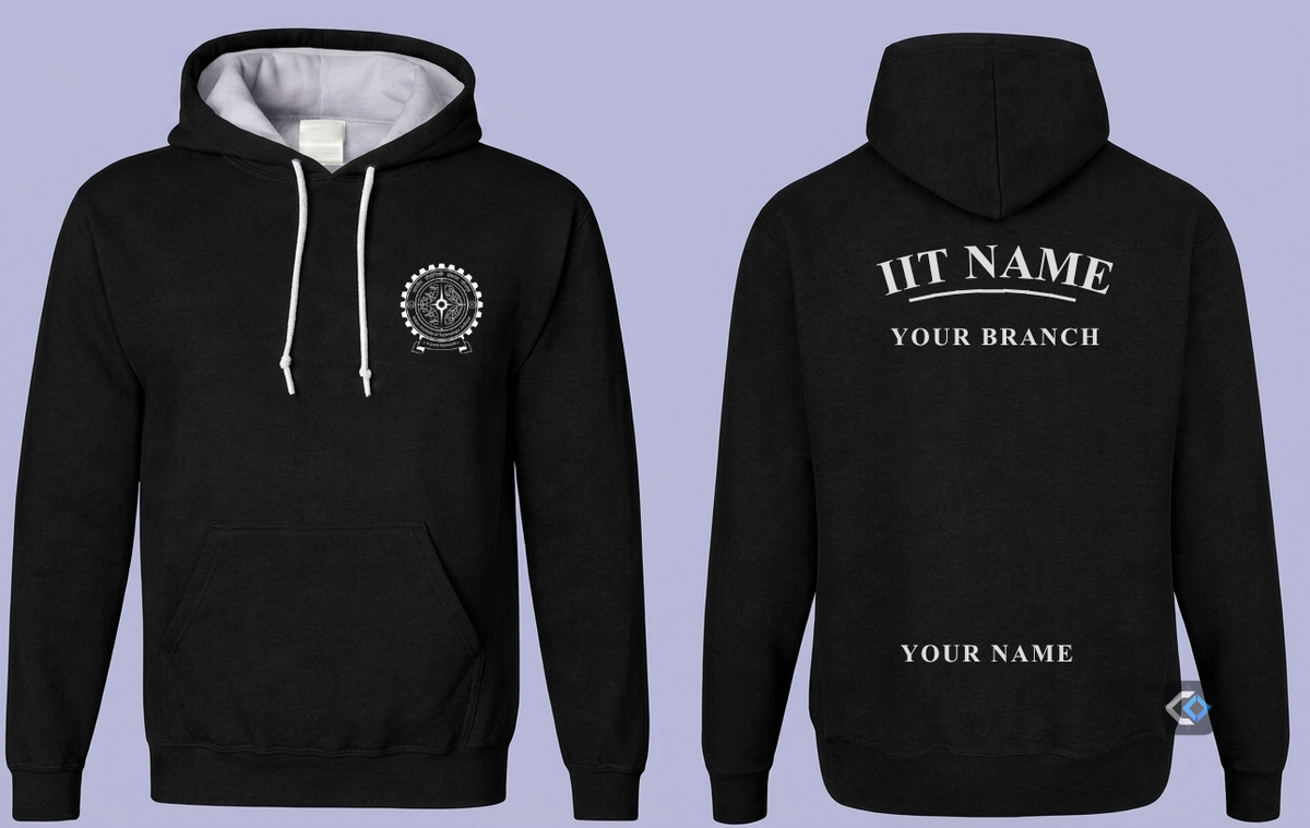 IIT Original Crest Hoodie – 380+ GSM Heavyweight Cotton